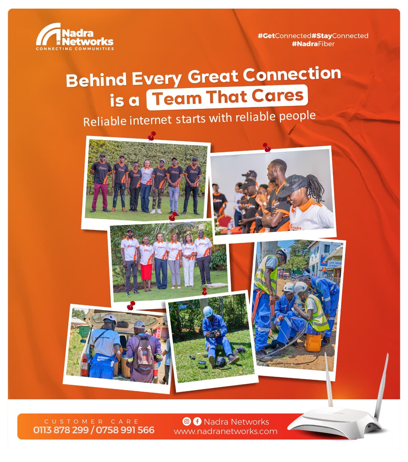 The Nadra Networks team behind every connection